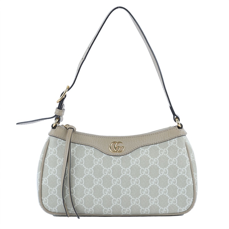 古馳 GUCCI Ophidia 小型 肩揹袋 735145 米色GG肩背包 原廠盒子/防塵袋