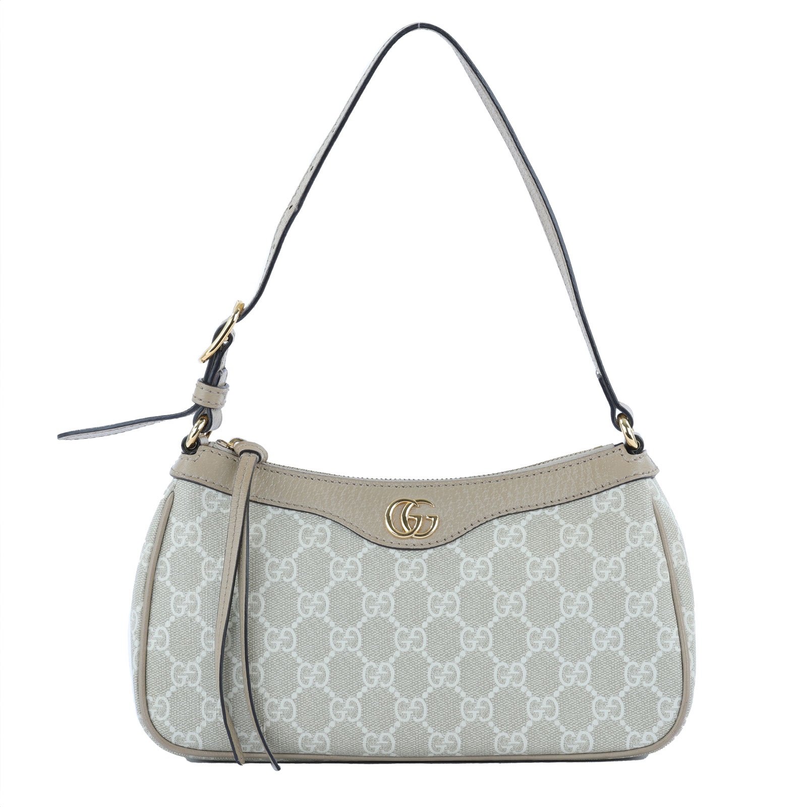 古馳 GUCCI Ophidia 小型 肩揹袋 735145 米色GG肩背包 原廠盒子/防塵袋