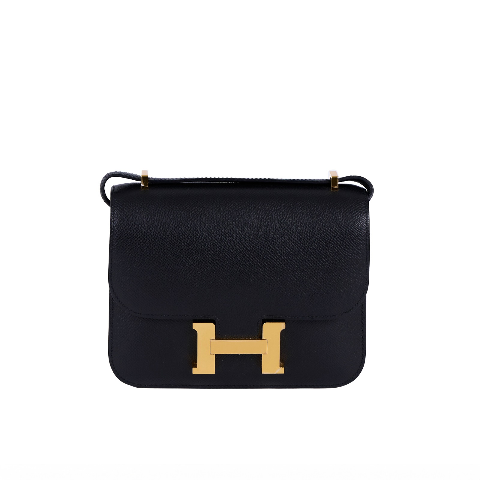 愛馬仕 Hermes Constance Bag 康康包 MIni 18 CN18 黑金CONSTANCE MINI 防塵袋