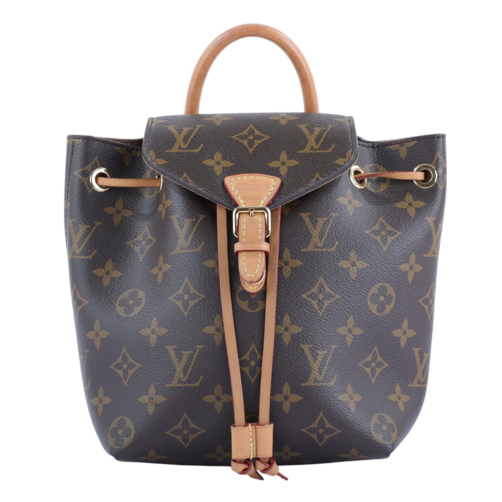 路易威登 LOUIS VUITTON Montsouris BB 經典帆布 後背包 M45502 原花MONTSOURIS BB 防塵袋