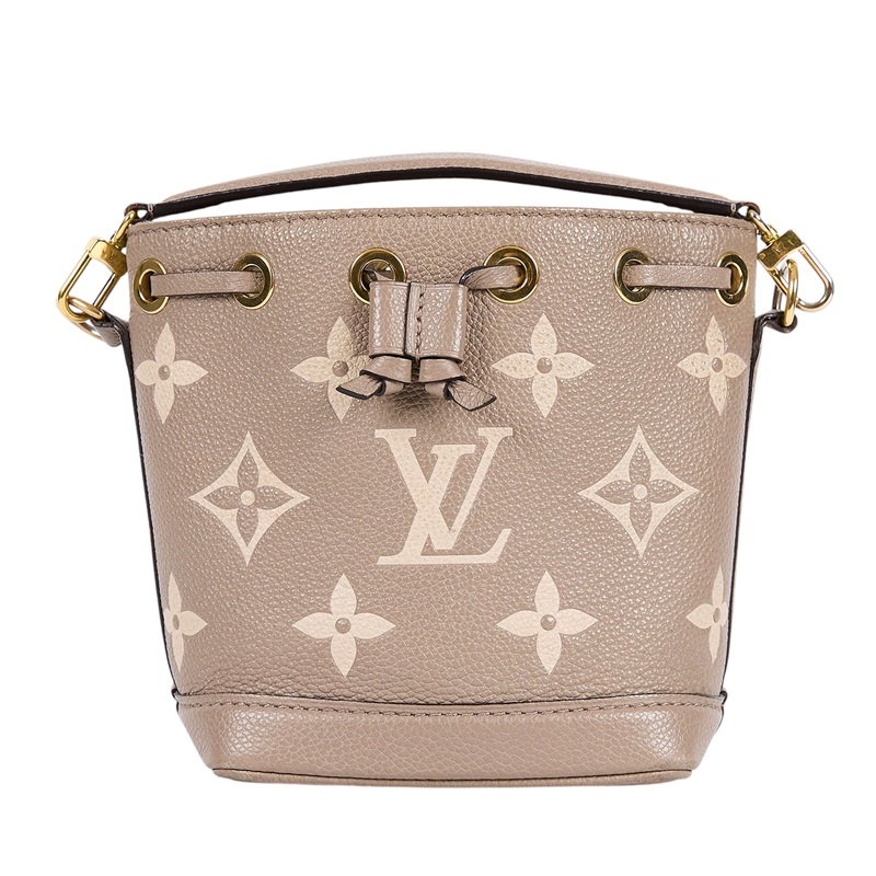 路易威登 LOUIS VUITTON Nano Noé 雙色 束口水桶包 M46291 晶片款  原廠盒子/防塵袋