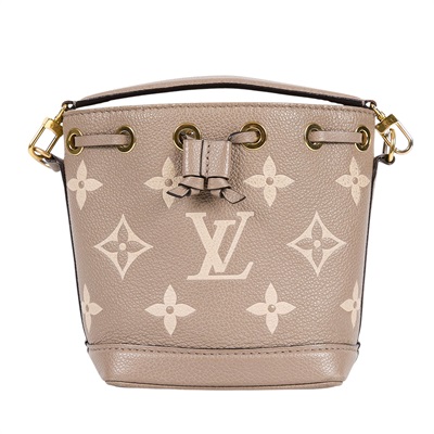 路易威登 LOUIS VUITTON Nano Noé 雙色 束口水桶包 M46291 晶片款  原廠盒子/防塵袋