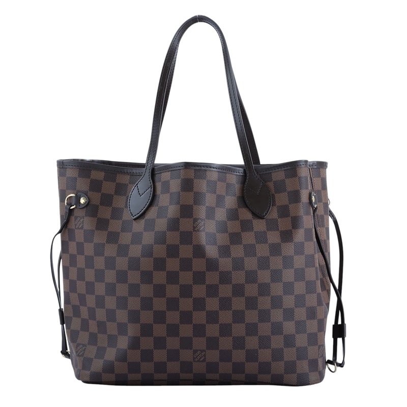 路易威登 LOUIS VUITTON 棕棋盤 Neverfull MM 托特包 N41358 晶片款 棕棋盤 Neverfull MM 防塵袋/原廠盒子