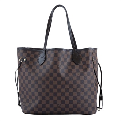 路易威登 LOUIS VUITTON 棕棋盤 Neverfull MM 托特包 N41358 晶片款 棕棋盤 Neverfull MM 防塵袋/原廠盒子
