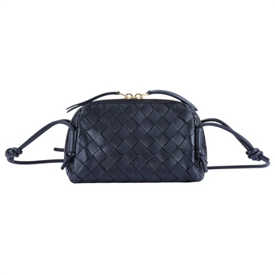寶緹嘉 BOTTEGA VENETA Intrecciato Concert Pouch 肩背包 794258 黑Concert Pouch 防塵袋