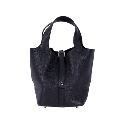 愛馬仕 Hermes Picotin Lock 18 菜籃子包 PT18 B刻 黑PICOTIN18 原廠盒子/防塵袋/鎖頭/鑰匙