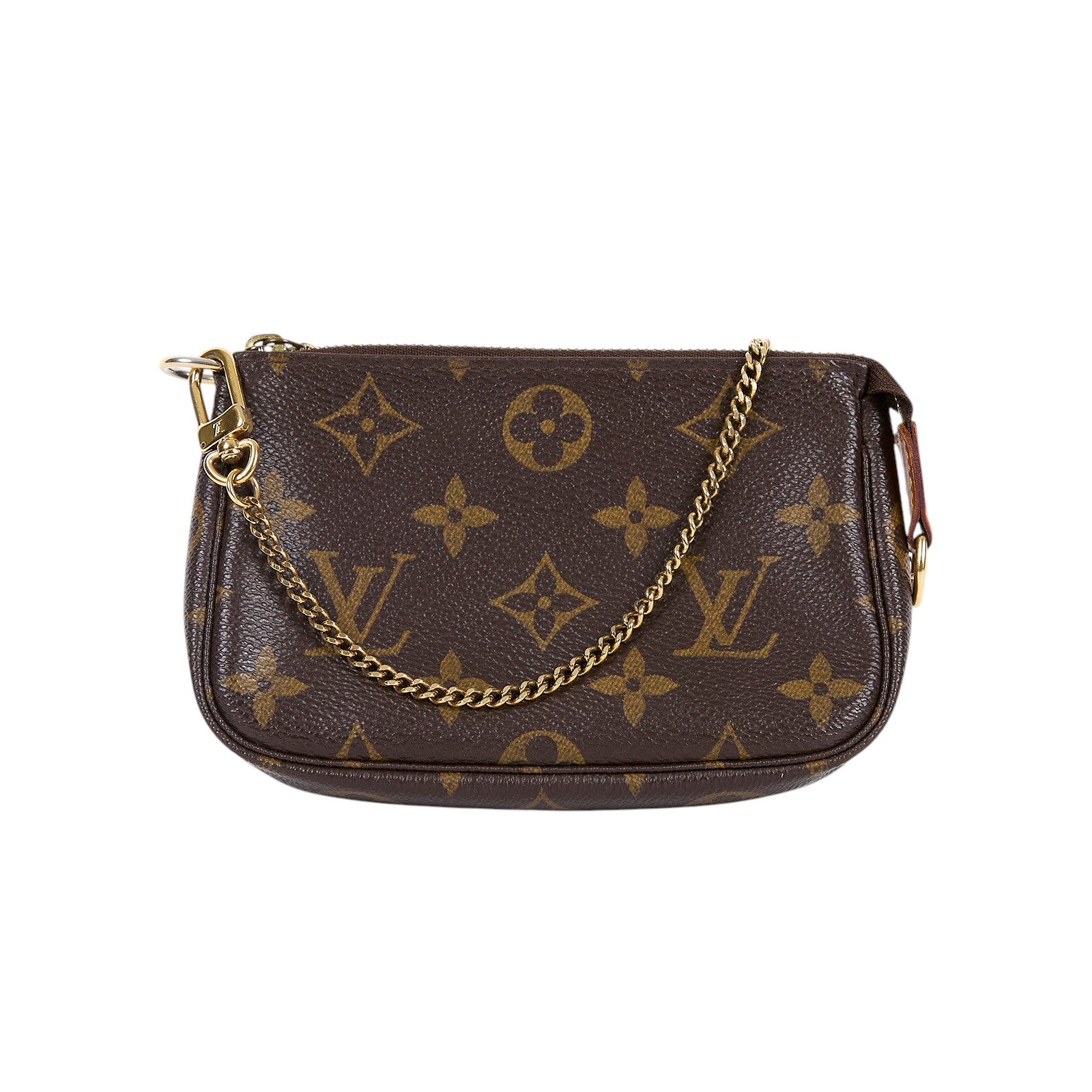 路易威登 LOUIS VUITTON Monogram塗層帆布 鏈帶 迷你小皮包 M58009 原花迷你麻將包 無附屬品