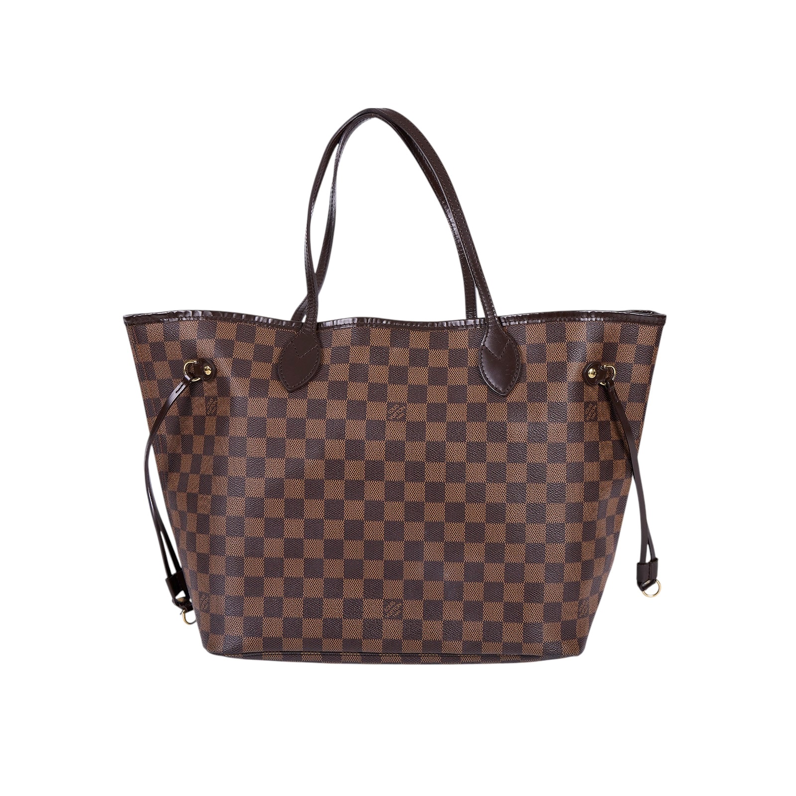 路易威登 LOUIS VUITTON 棕棋盤 Neverfull MM 托特包 N51105 棋盤格NEVERFULL MM 防塵袋
