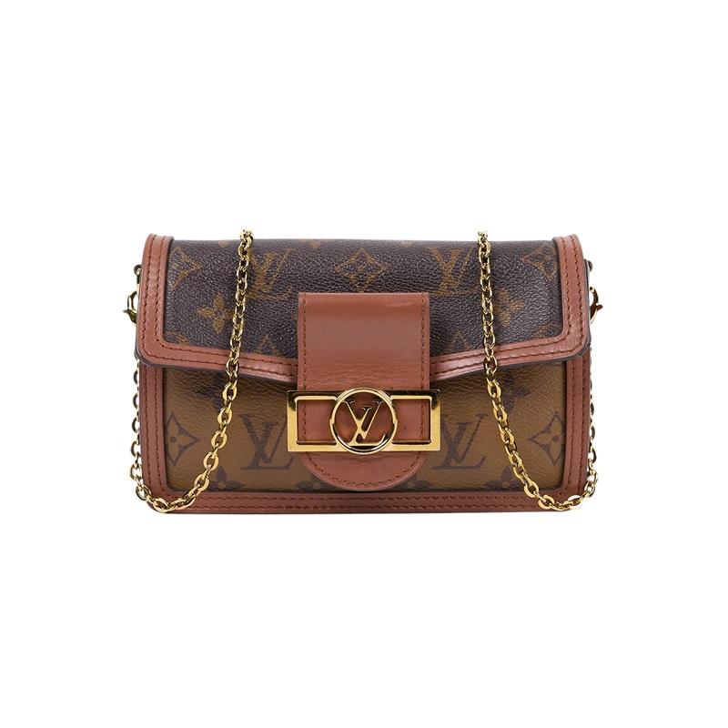 路易威登 LOUIS VUITTON Dauphine 鏈帶錢包 M68746 晶片款 原花DAUPHINE WOC 鍊帶