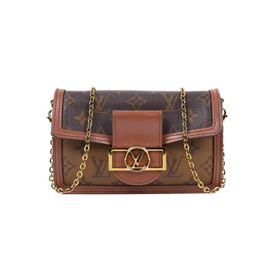 路易威登 LOUIS VUITTON Dauphine 鏈帶錢包 M68746 晶片款 原花DAUPHINE WOC 鍊帶
