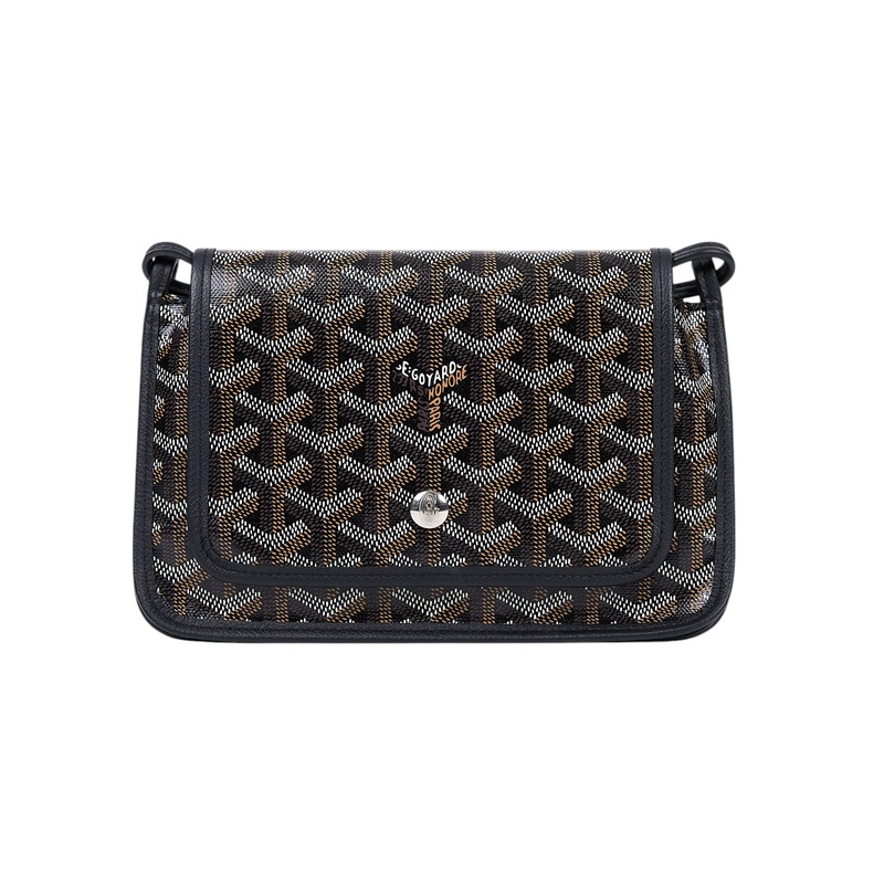 高雅德 GOYARD Plumet Pocket Wallet 肩背 隨身錢包 PLUMETPMLTY 黑PLUMET 防塵袋/國外購買證明