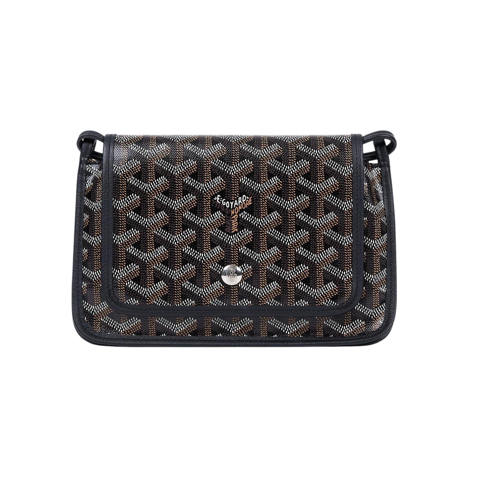 高雅德 GOYARD Plumet Pocket Wallet 肩背 隨身錢包 PLUMETPMLTY 黑PLUMET 防塵袋/國外購買證明