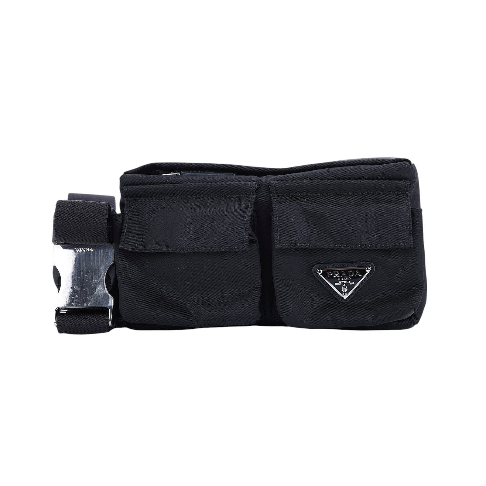 普拉達 PRADA Re-Nylon 腰包 2CN093_2CYU 黑尼龍迷你胸包 防塵袋