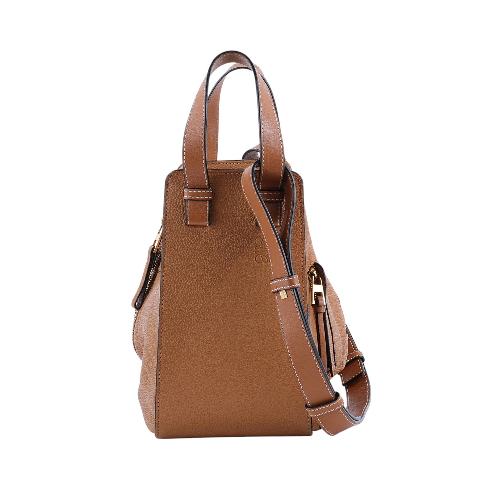 羅意威 LOEWE Hammock 手提包 小型 經典小牛皮  387.30.S35 焦糖色HAMMOCK 防塵袋