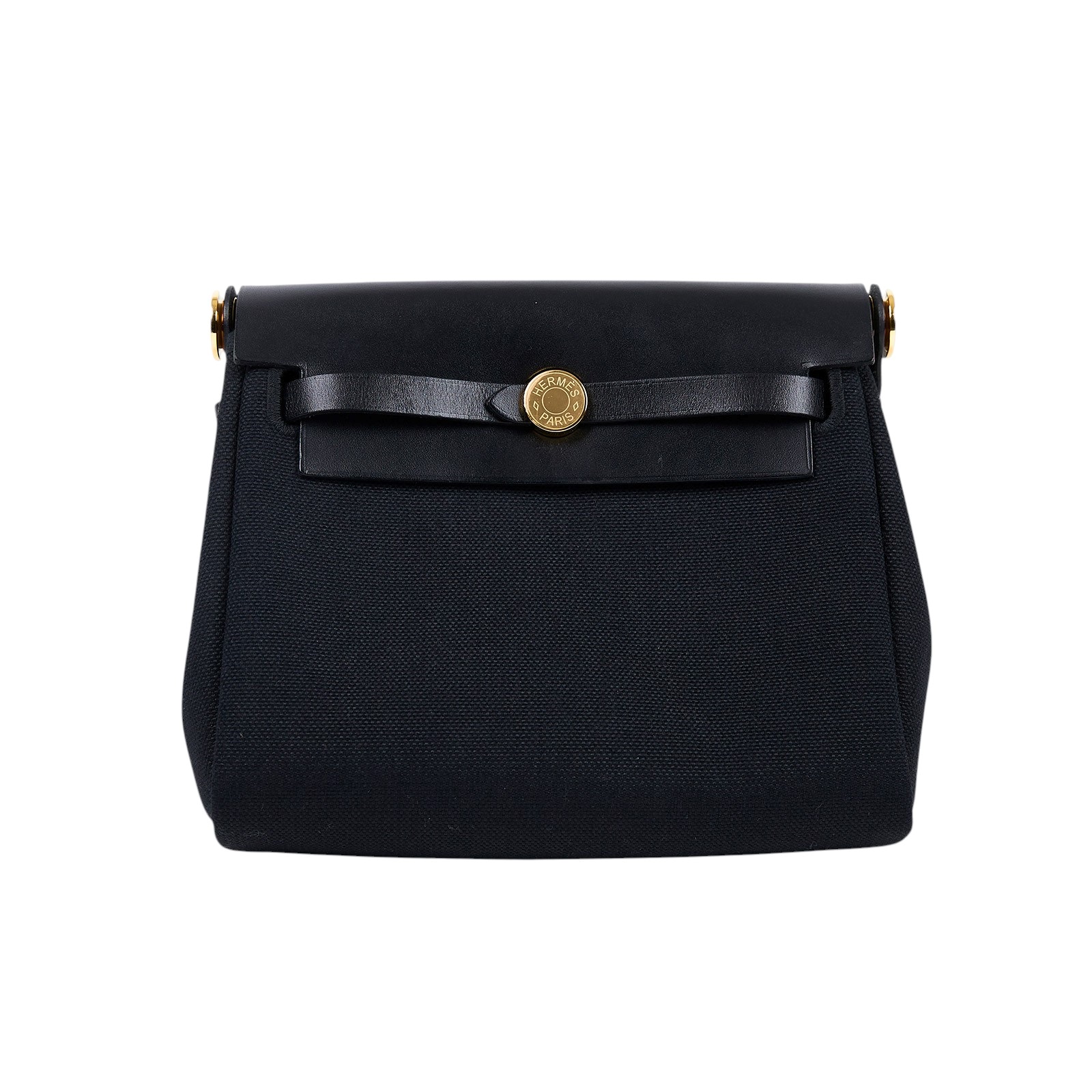 愛馬仕 Hermes Herbag Zip 20 金色五金 黑色 H086430CCAA W刻/ 黑HERBAG20 防塵袋/原廠盒子/購買證明影本