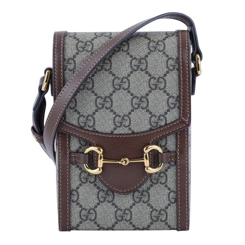 古馳 GUCCI 馬銜扣 1955 迷你袋 625615 棕Horsebit mini 迷你馬銜扣肩背斜背1955手機包 防塵袋