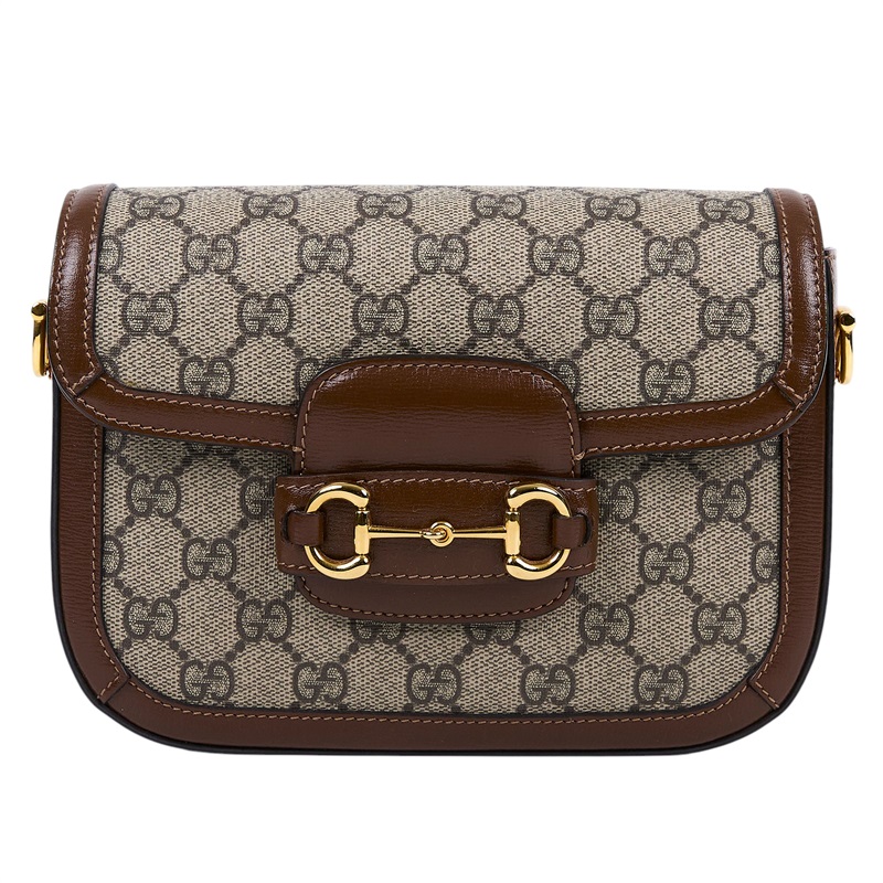 古馳 GUCCI Horsebit 1955 迷你 馬鞍包 658574 HUHHG 棕1955 mini 防塵袋/原廠盒子/購買證明/背袋