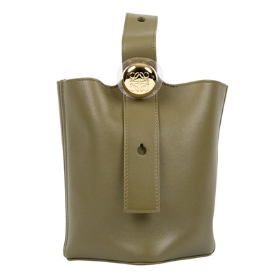羅意威 LOEWE Mini Pebble Bucket bag 肩背 手提水桶包 AANBBBMX01 墨綠PEBBLE MINI 原廠盒子/防塵袋