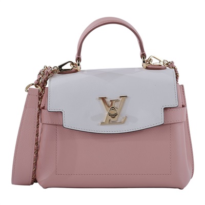 路易威登 LOUIS VUITTON LockMe Ever Mini Green/White 小牛皮 手提 斜背包 M22626 晶片款  原廠盒子/防塵袋/購買證明