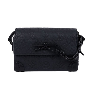 路易威登 LOUIS VUITTON Steamer 隨身 錢包 黑色 M81746 晶片款 黑原花壓紋Steamer肩背包 原廠盒子/防塵袋