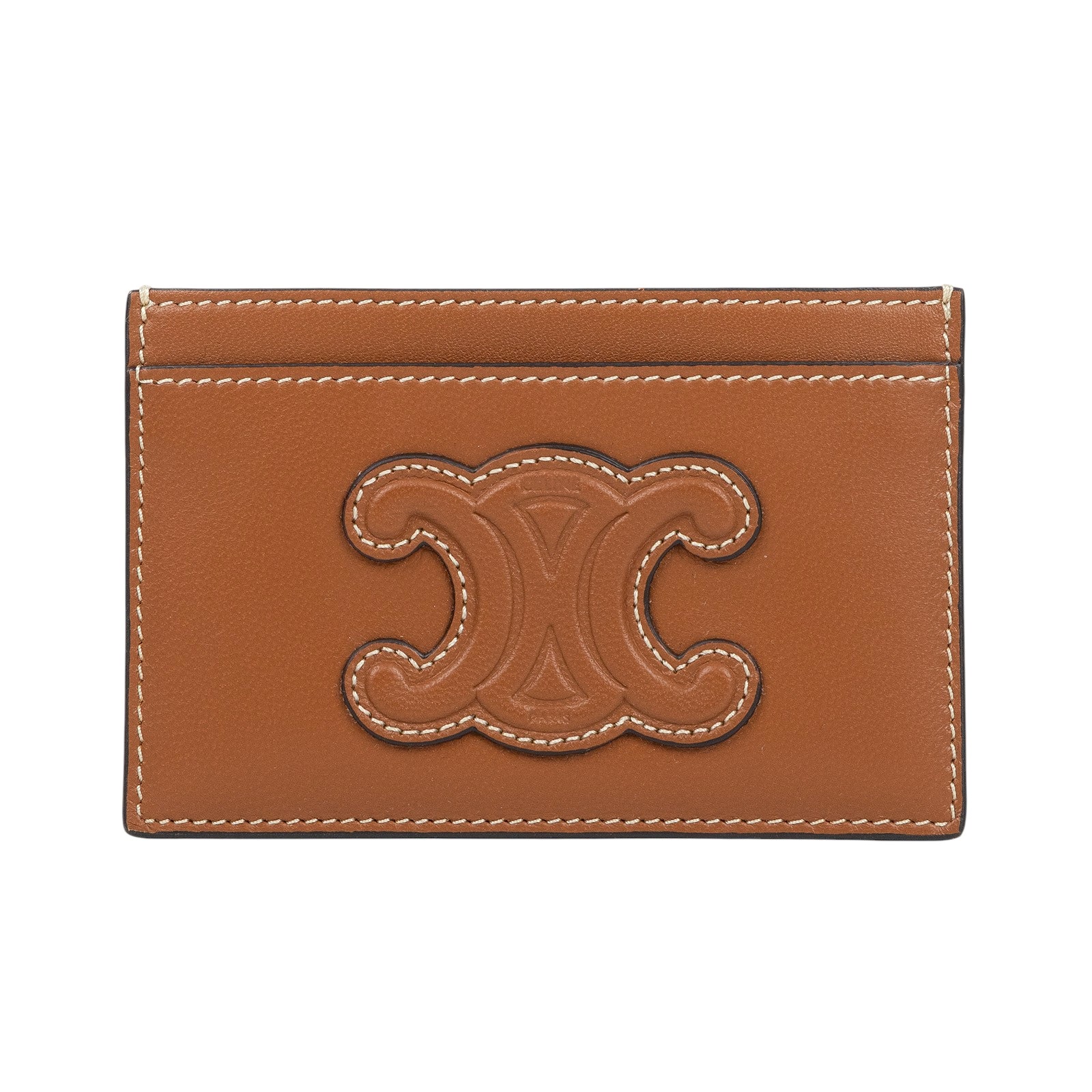 思琳 CELINE 卡包 10B703EMJ 棕凱旋卡夾 原廠盒子/防塵袋/購買證明