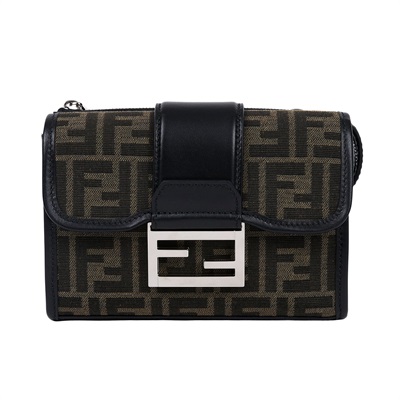 芬迪 FENDI Baguette Double 斜背包 7VA649ALWK 棕Double Baguette 防塵袋