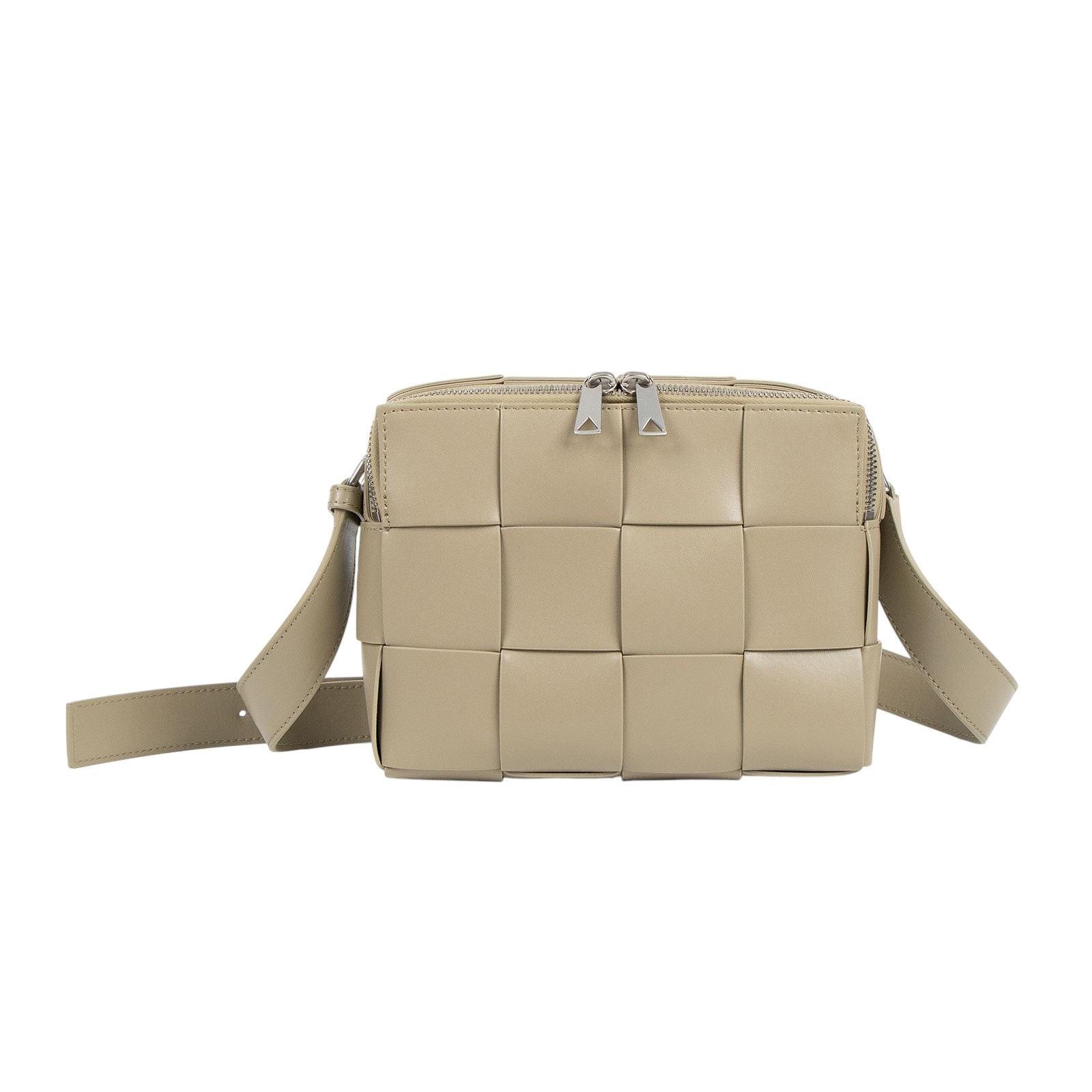 寶緹嘉 BOTTEGA VENETA Cassette 斜背包 730027VB1K0 晶片款 沙色CASSETTE編織包 4X3 防塵袋