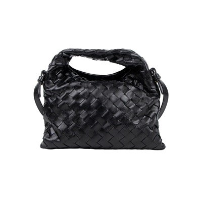 寶緹嘉 BOTTEGA VENETA Hop 迷你 斜挎包 777586V3IV1 黑MINI HOP 防塵袋
