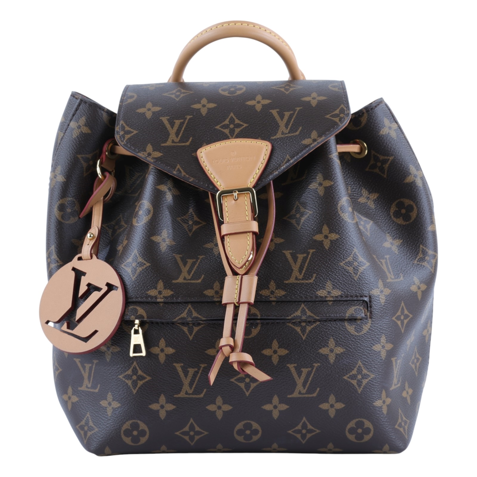 路易威登 LOUIS VUITTON Montsouris PM 後背包 經典帆布 M45501 晶片款  防塵袋/原廠盒子/購買證明