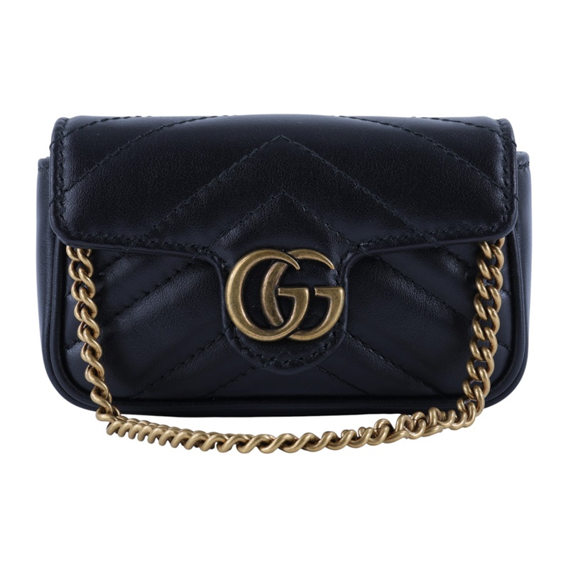 古馳 GUCCI GG Marmont 迷你 卡包 手拿包 575161 DTDCT 黑MARMONT MINI 原廠盒子/防塵袋