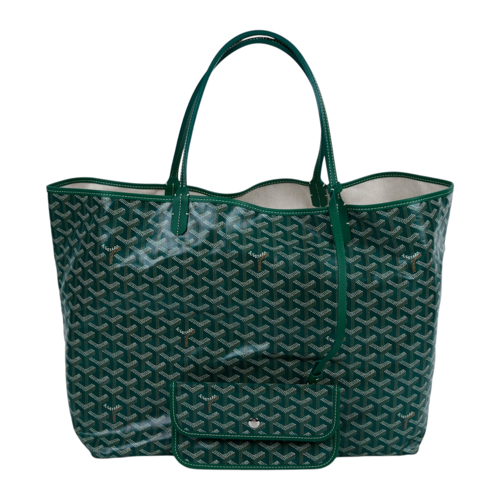 高雅德 GOYARD Saint Louis GM Bag 托特包 STLOUIGMLTY 綠SAINT LOUIS GM 防塵袋/購買證明
