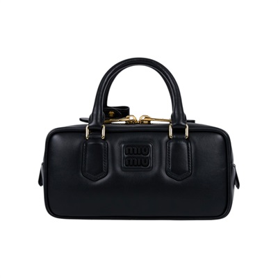 繆繆 MIU MIU Arcadie 皮革 手袋 標準 5BB142_ACR3 黑BAULETTO 小 防塵袋/背帶/保證卡