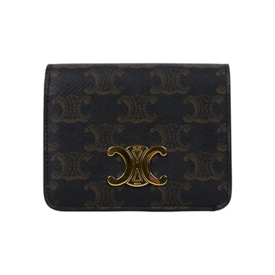 思琳 CELINE 標誌印花 Compact 錢包 短夾 10K622CQH TRIOMPHE標誌印花COMPACT暗釦短夾 原廠盒子/防塵袋