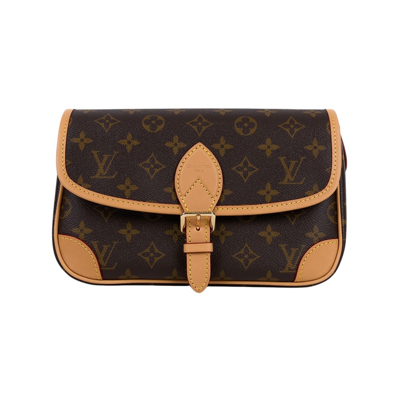 路易威登 LOUIS VUITTON Diane 腋下包法棍 單肩背包 經典帆布 M45985 晶片款 原花DIANE 原廠盒子/防塵袋/購買證明/背帶2