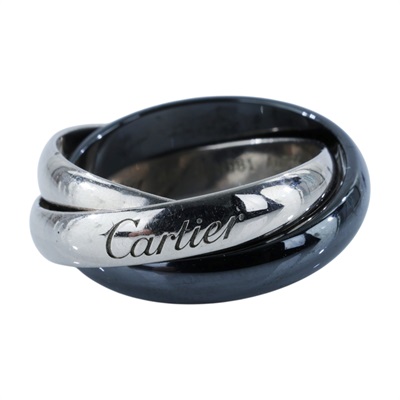 卡地亞 CARTIER Trinity 戒指 陶瓷 經典款 B4234149 三環戒 原廠盒子