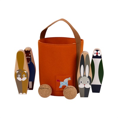 愛馬仕 Hermes Animaux Blocks skittles 保齡球玩具組 H104008Mv01 H104008M 01  防塵袋