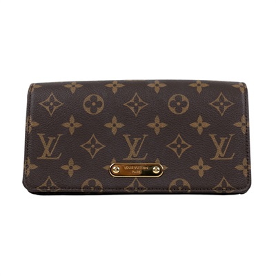 路易威登 LOUIS VUITTON Wallet On Chain Lily 三合一 斜挎包 經典原花 帆布 錢包 M82509 晶片款  鏈帶