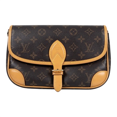 路易威登 LOUIS VUITTON Diane 腋下包法棍 單肩背包 經典帆布 M45985 原花DIANE 背帶2