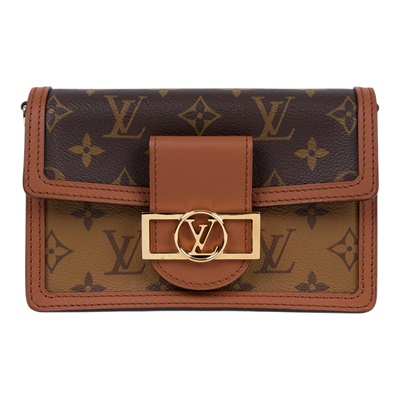 路易威登 LOUIS VUITTON Dauphine 鏈帶錢包 M68746 晶片款 原花DAUPHINE WOC 原廠盒子/防塵袋/背帶