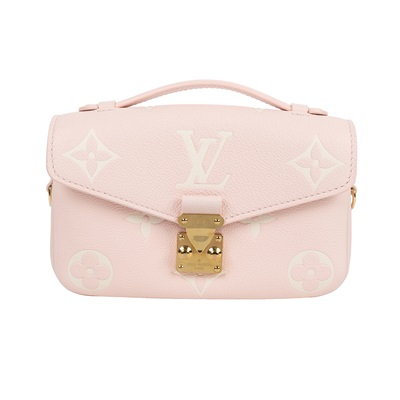 路易威登 LOUIS VUITTON Pochette Métis East West 鏈條 郵差包 腋下單肩包 黑色 米色 M46596 晶片款  防塵袋/背帶