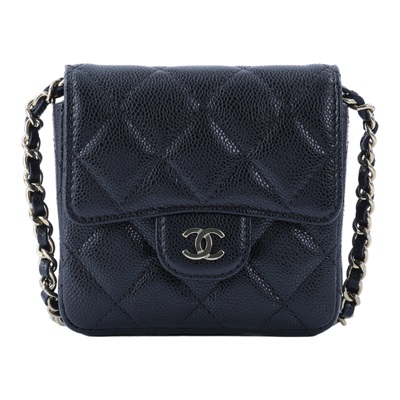 香奈兒 CHANEL CF 迷你 肩背包 斜背包 錢包 卡包 AP3259 B10583 晶片款 黑金荔枝鍊條小包 原廠盒子/防塵袋/購買證明