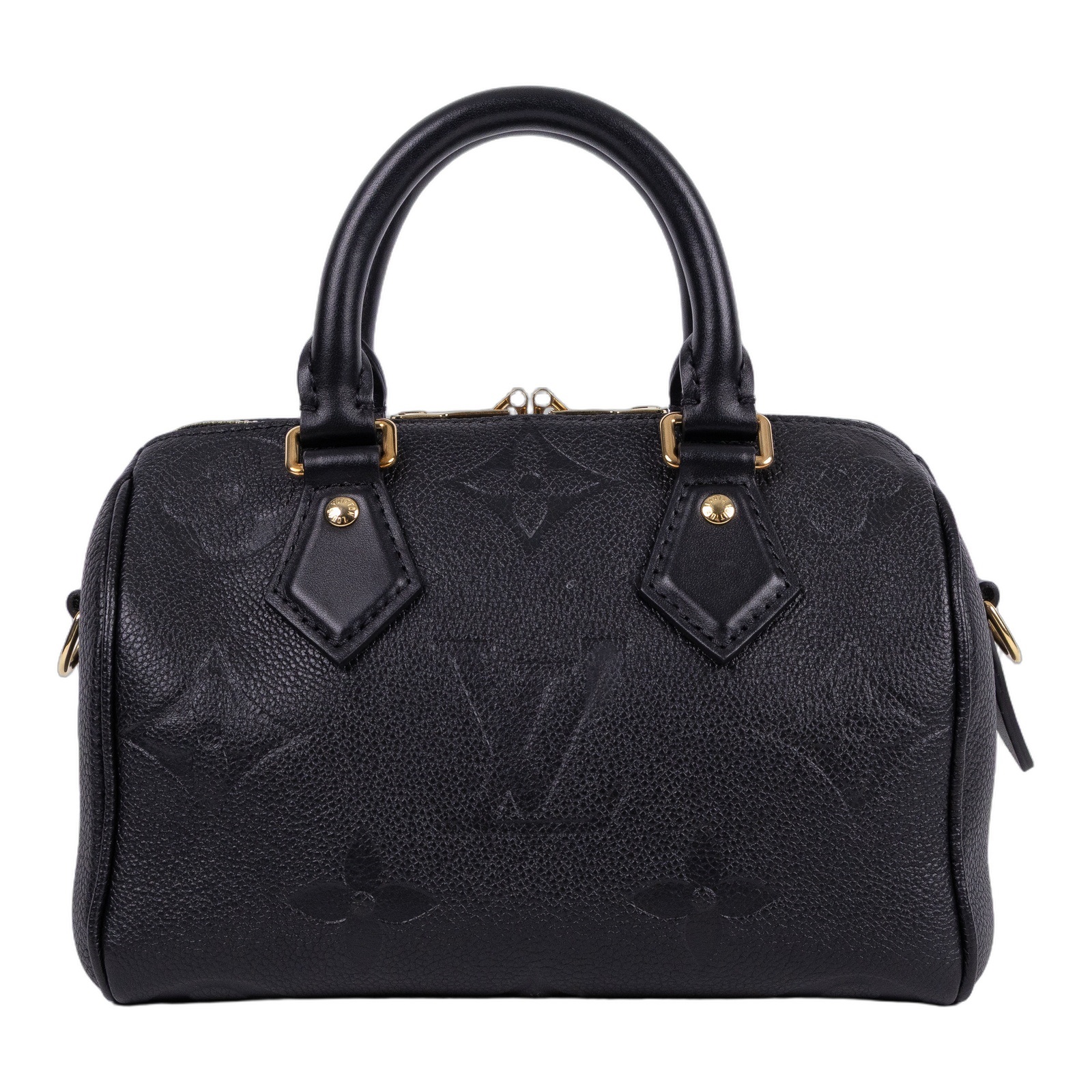 路易威登 LOUIS VUITTON Speedy Bandoulière  20 Noir 手提 斜背 波士頓包 M58953 晶片款  防塵袋/原廠盒子/購買證明/鎖頭/鑰匙/背帶