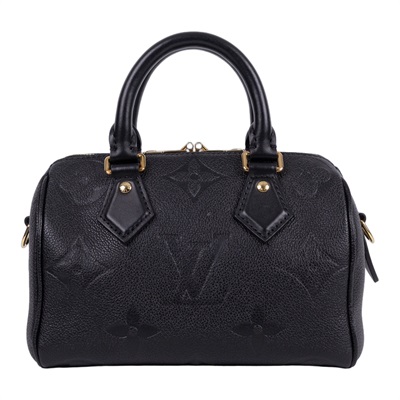 路易威登 LOUIS VUITTON Speedy Bandoulière  20 Noir 手提 斜背 波士頓包 M58953 晶片款  防塵袋/原廠盒子/購買證明/鎖頭/鑰匙/背帶