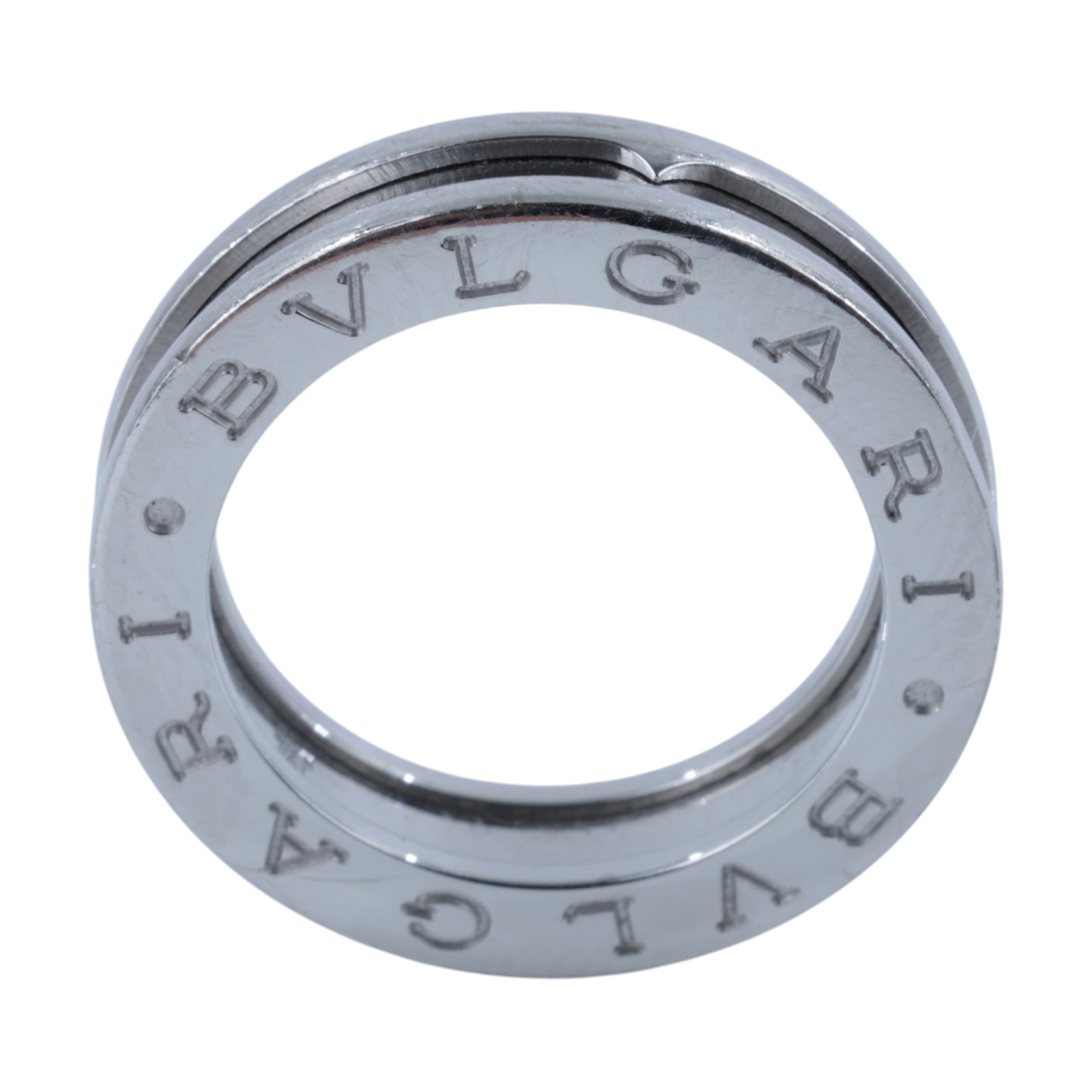 寶格麗 BVLGARI B.zero1 Ring 戒指 白金 336021 WG B.ZERO1 單圈戒指#51 原廠盒子/保書/購買證明