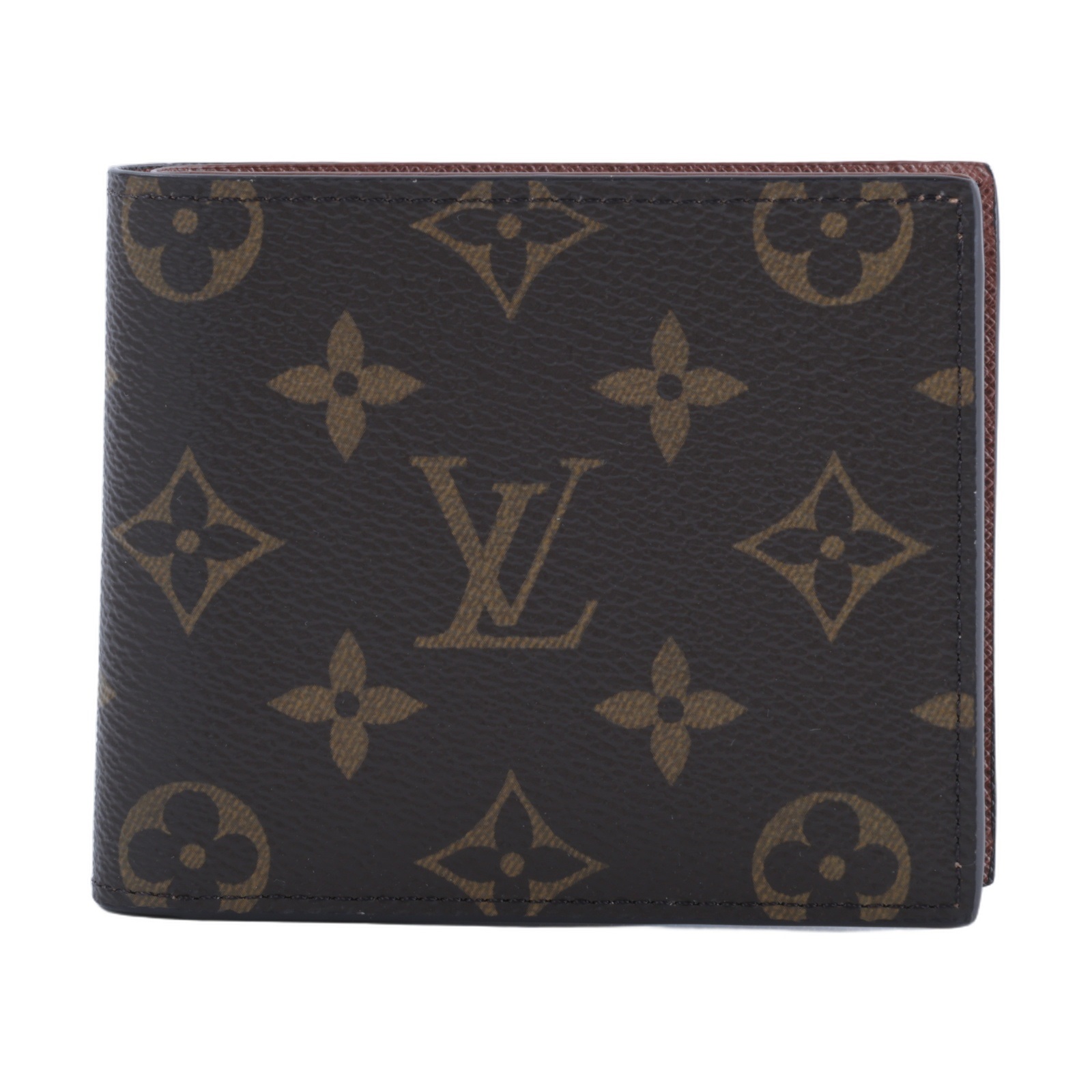 路易威登 LOUIS VUITTON Marco 錢包 短夾 M62288 晶片款 棕原花對折短夾 原廠盒子/防塵袋