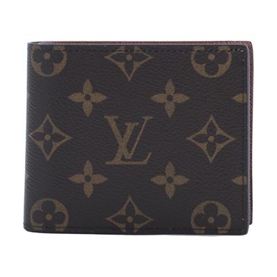 路易威登 LOUIS VUITTON Marco 錢包 短夾 M62288 晶片款 棕原花對折短夾 原廠盒子/防塵袋