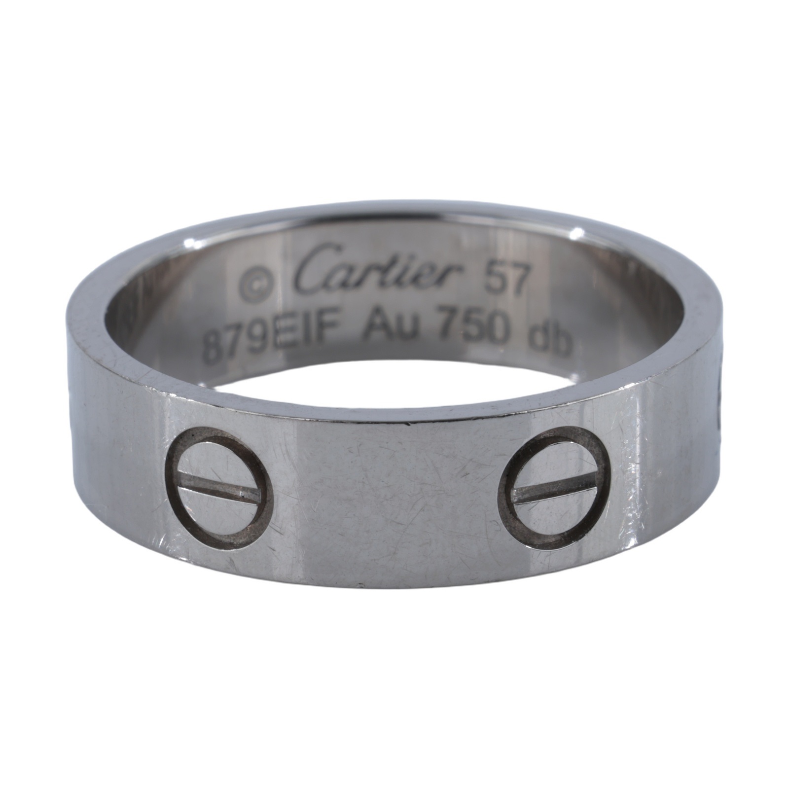 卡地亞 CARTIER Love 戒指 經典款 B4084757 WG LOVE 戒指 #57 原廠盒子/防塵袋/保書/購買證明