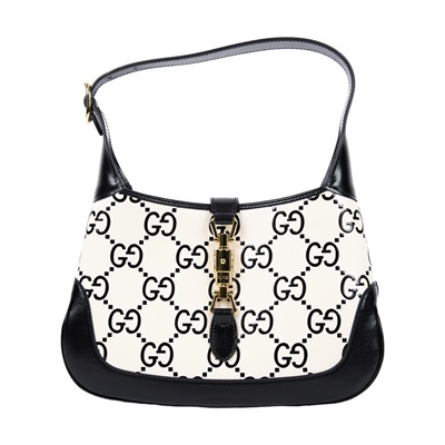 古馳 GUCCI Jackie 1961 小型 肩揹袋 636706 UGMBG 黑白GG JACKIE 1961 SMALL 防塵袋/背帶