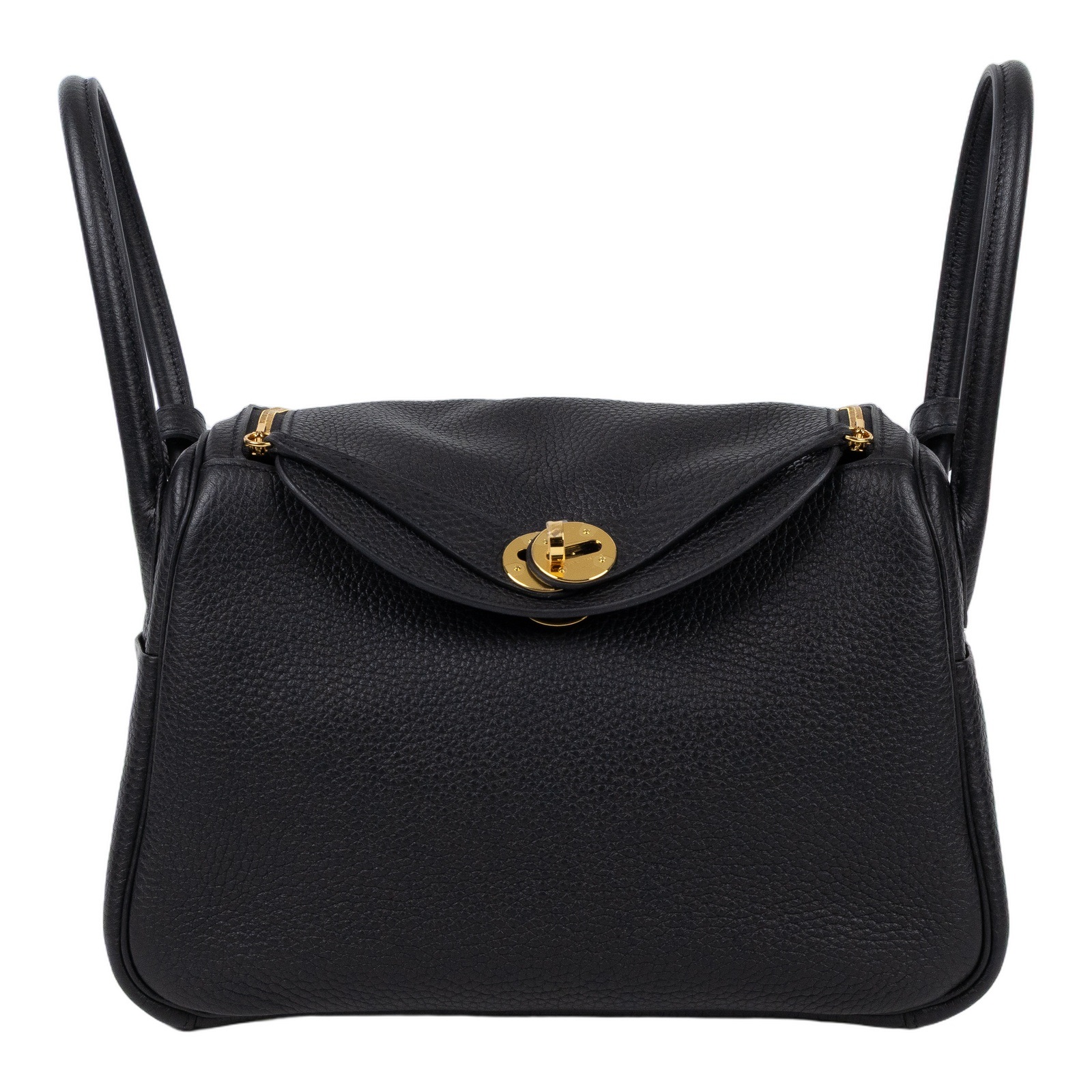 愛馬仕 Hermes Lindy 琳迪包 26 黑色 金色五金 H073428CC89 /YNS022 MI  原廠盒子/防塵袋/購買證明/雨衣