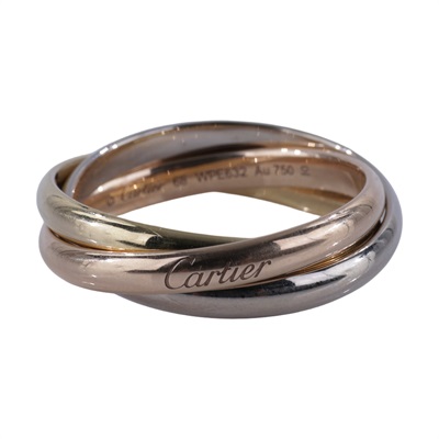 卡地亞 CARTIER Trinity 戒指 經典款 B4234268 三環戒 原廠盒子/保書